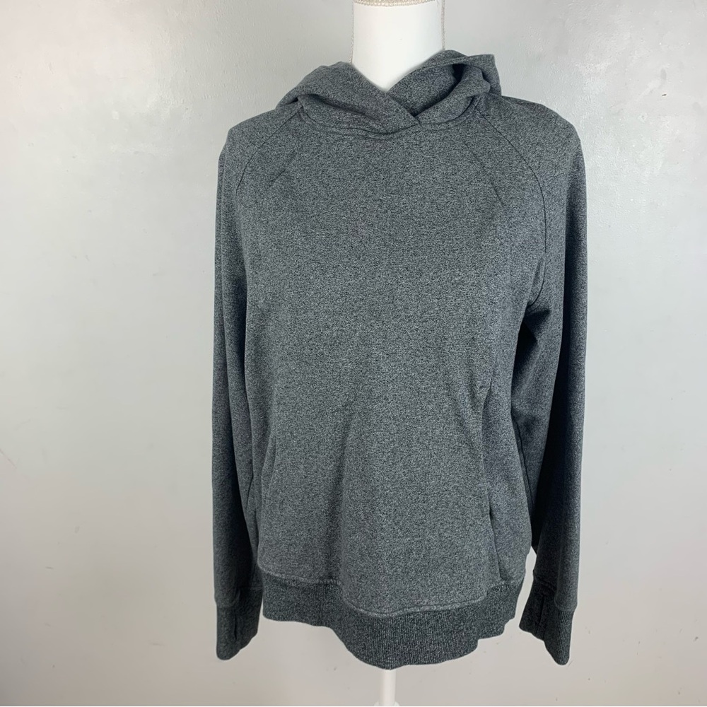 Lululemon Athletica Charcoal Gray Hoodie Sweatshirt Size 8